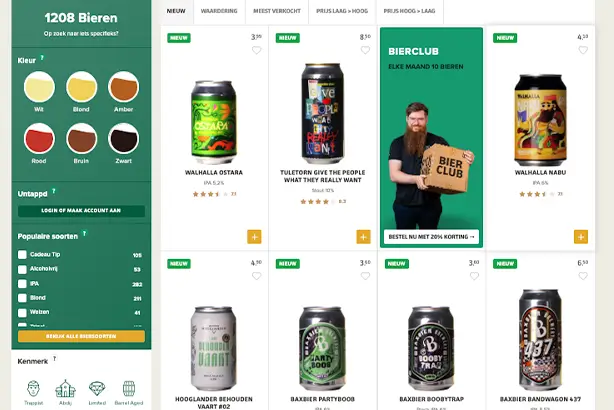 Eenvoudig en snel zelf een zakelijke bestelling plaatsen via de websop van Mr. Hop